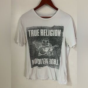 True Religion, white t- shirt, Men, Small